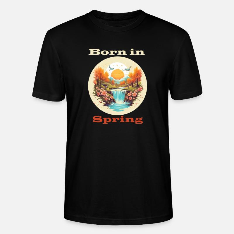 Born in Spring - Stanley/Stella Unisex Bio-T-Shirt CRAFTER - Schwarz