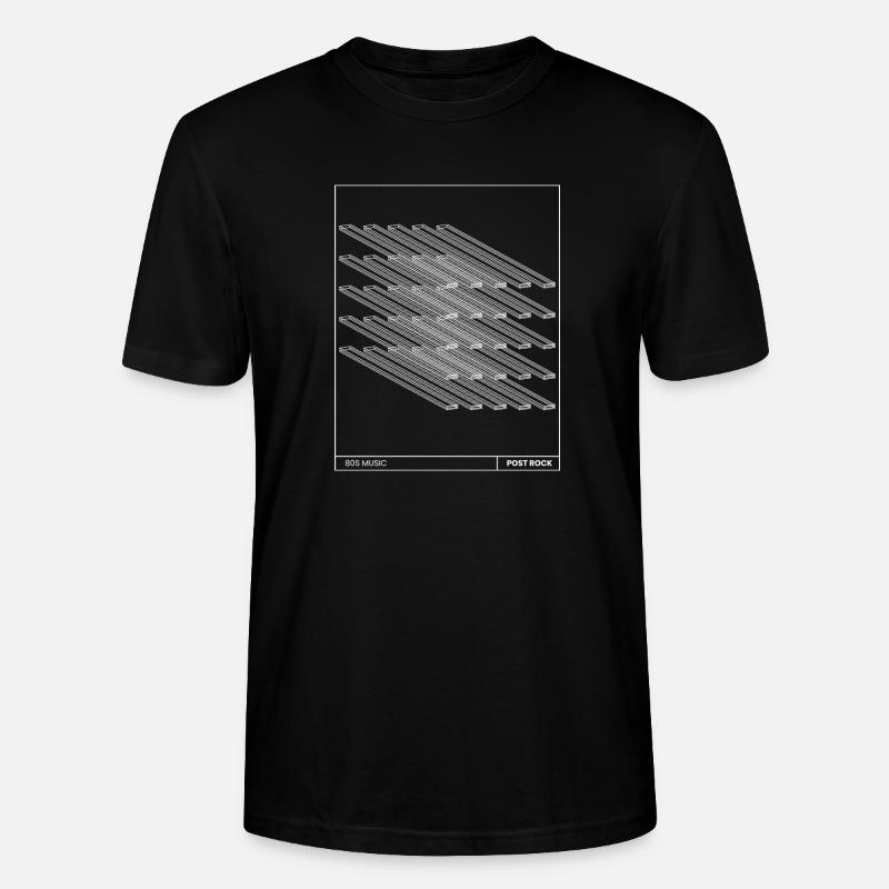 Post-Rock-Poster-Geschenk - Stanley/Stella Unisex Bio-T-Shirt CRAFTER - Schwarz