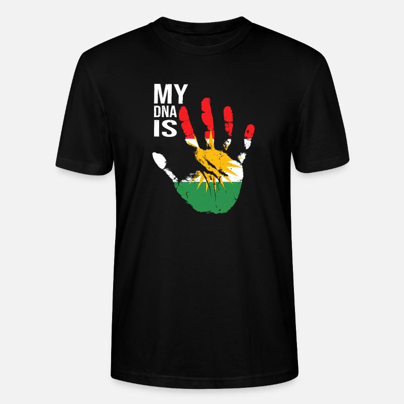 Kurdistan Kurden Handdesign mit Flagge - Stanley/Stella Unisex Bio-T-Shirt CRAFTER - Schwarz