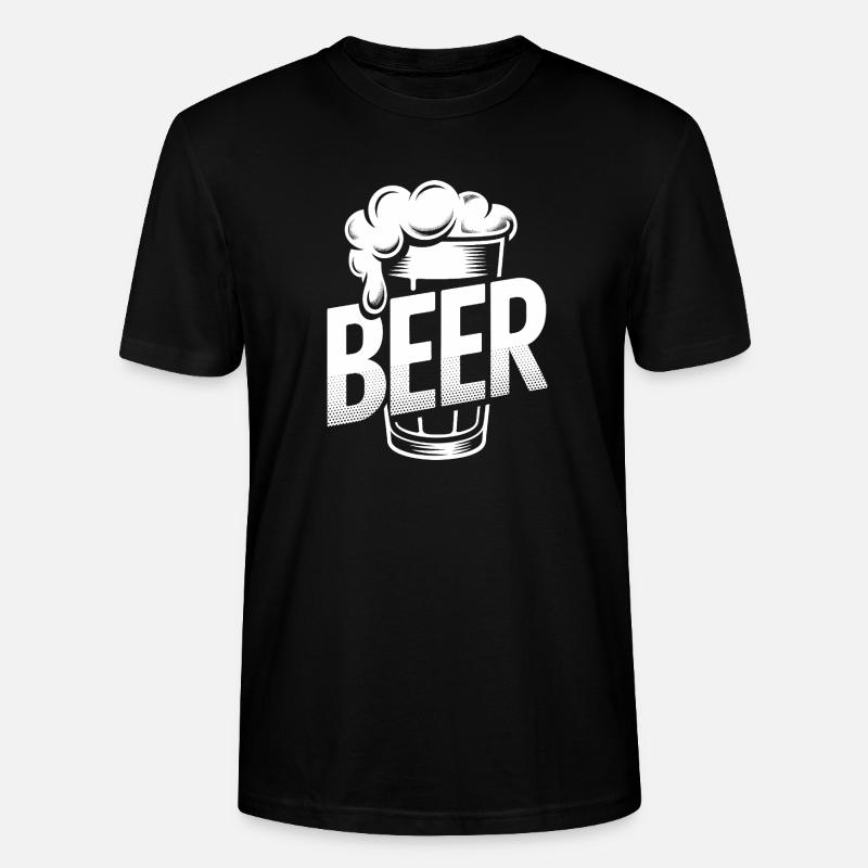 Bier – Cool Beer Logo - Stanley/Stella Unisex Bio-T-Shirt CRAFTER - Schwarz