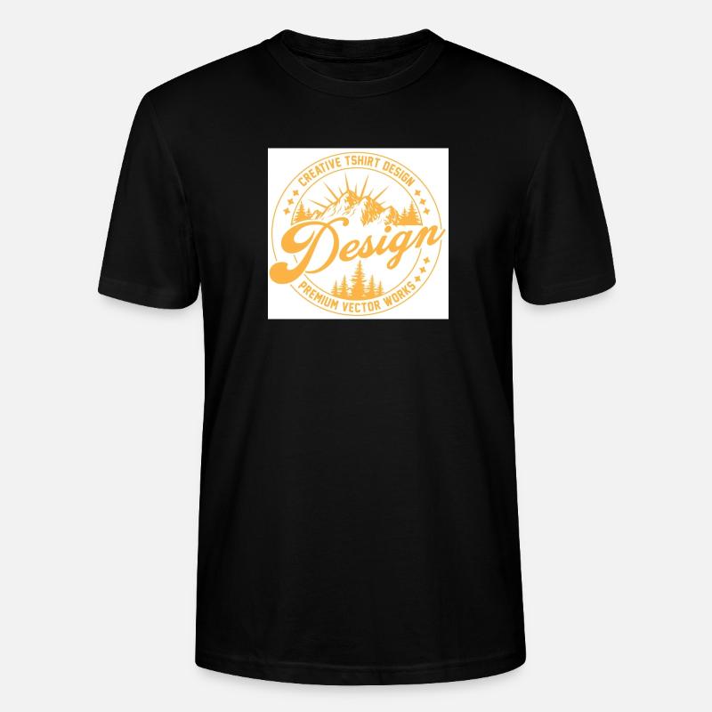 Berglandschaft Script Design - Stanley/Stella Unisex Bio-T-Shirt CRAFTER - Schwarz