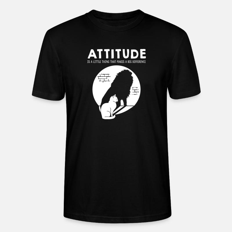 Attitude - Cat - T-shirt bio CRAFTER Stanley Stella Unisexe - noir