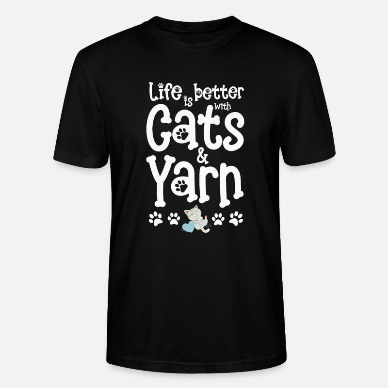 Chat Chats - T-shirt bio CRAFTER Stanley Stella Unisexe - noir
