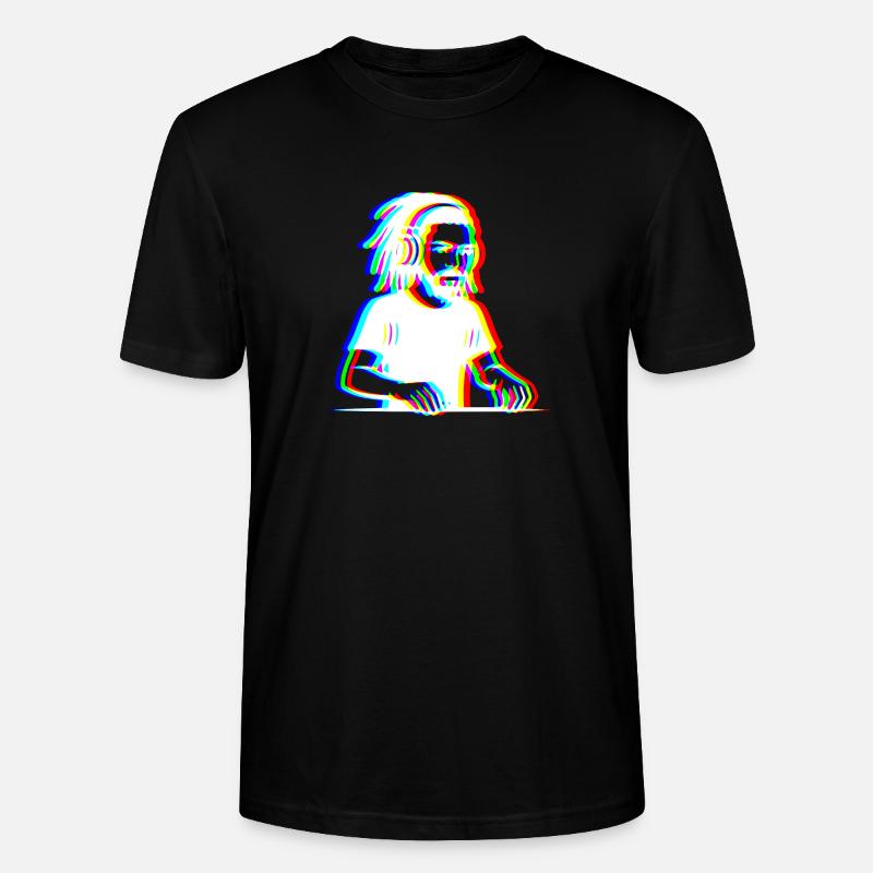 EDM - DJ - Glitch Rave Stil - Stanley/Stella Unisex Bio-T-Shirt CRAFTER - Schwarz