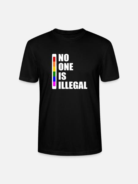 No one is illegal - Stanley/Stella CRAFTER Unisex Organic T-Shirt - black
