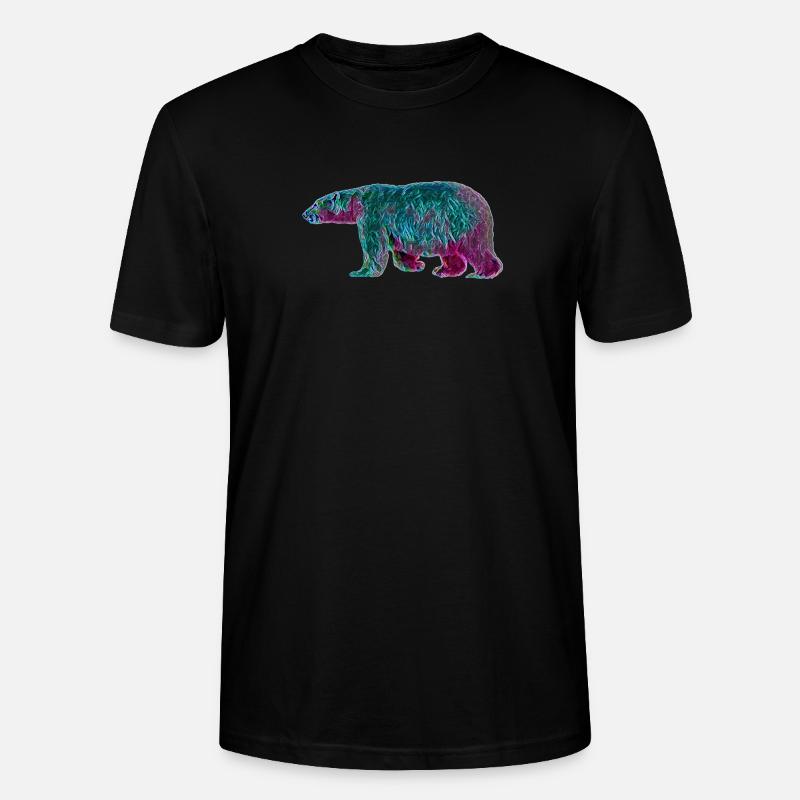 Eisbär - Stanley/Stella Unisex Bio-T-Shirt CRAFTER - Schwarz