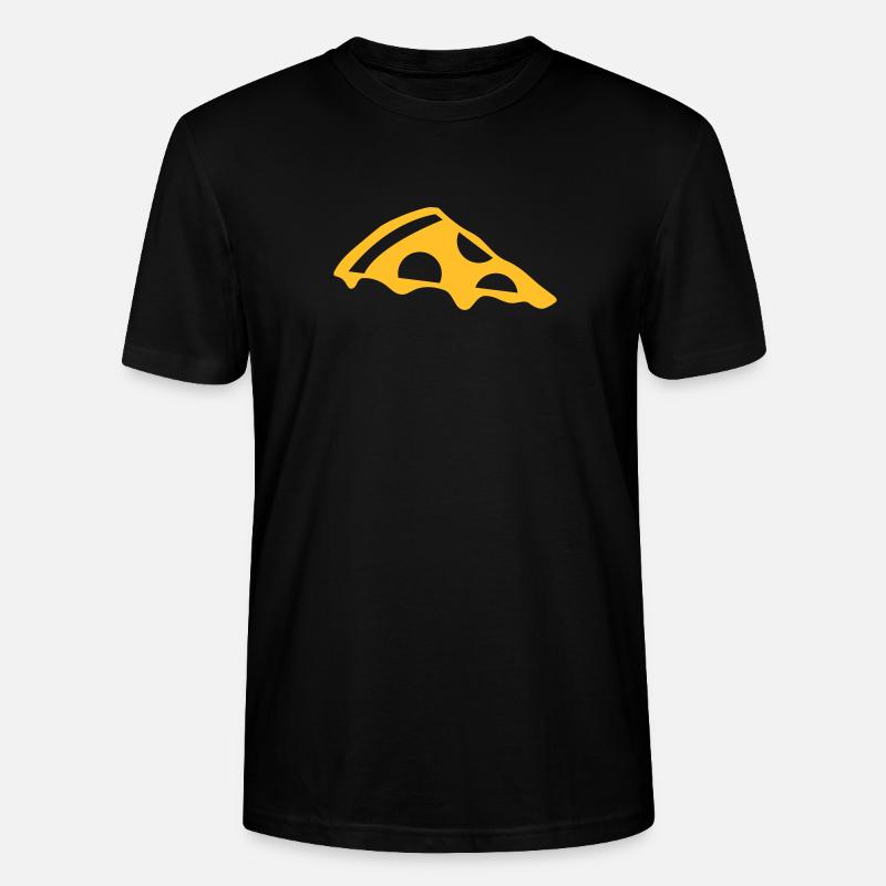 Pizzastück mit Käse - Stanley/Stella Unisex Bio-T-Shirt CRAFTER - Schwarz