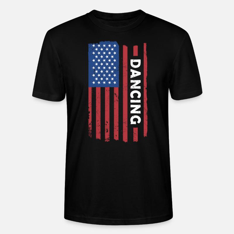 Dancer Us Flag Dancing - Stanley/Stella Unisex Bio-T-Shirt CRAFTER - Schwarz