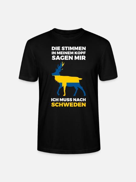 Schweden Schwedisch Skandinavien - Stanley/Stella Unisex Bio-T-Shirt CRAFTER - Schwarz