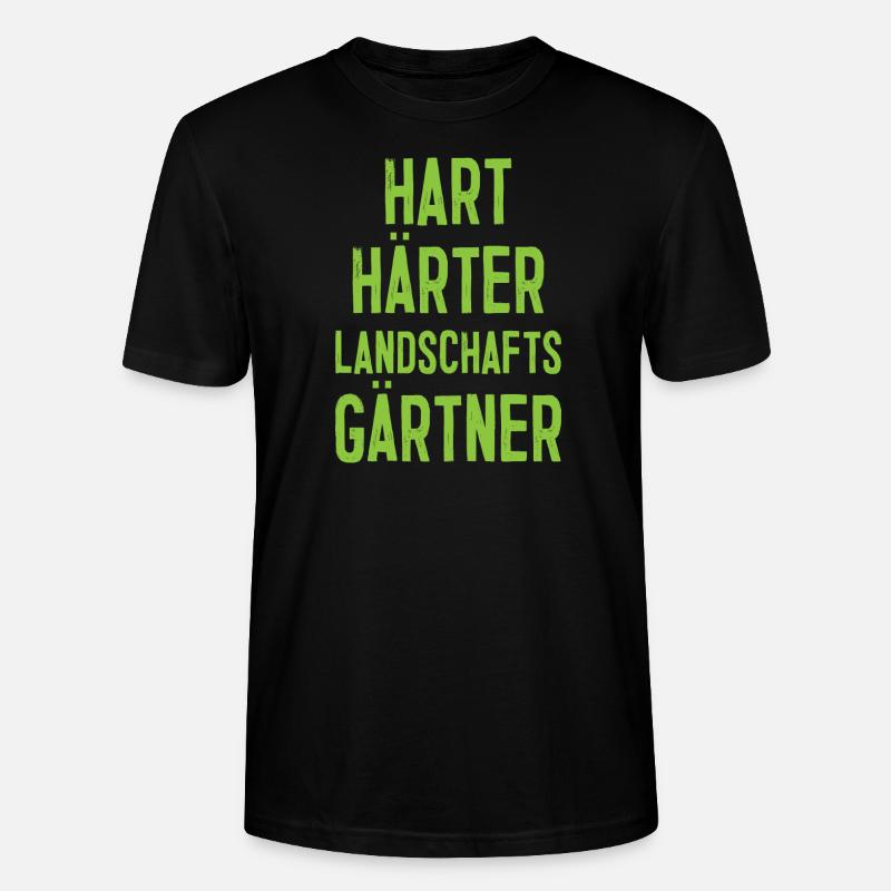 Härter Garten Gärtner Gartenarbeit Geschenk - Stanley/Stella Unisex Bio-T-Shirt CRAFTER - Schwarz