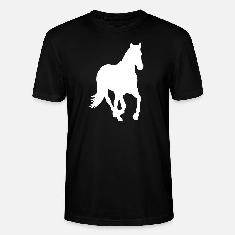 Pferd Icon - Stanley/Stella Unisex Bio-T-Shirt CRAFTER - Schwarz