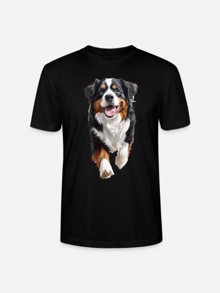 Berner Sennenhund - Stanley/Stella Unisex Bio-T-Shirt CRAFTER - Schwarz