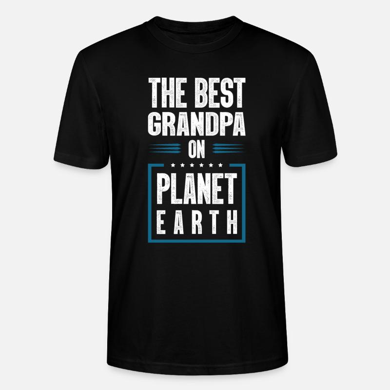 Bester Opa Spruch - Stanley/Stella Unisex Bio-T-Shirt CRAFTER - Schwarz