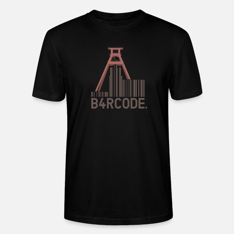 B4RCODE. Essen - Stanley/Stella Unisex Bio-T-Shirt CRAFTER - Schwarz