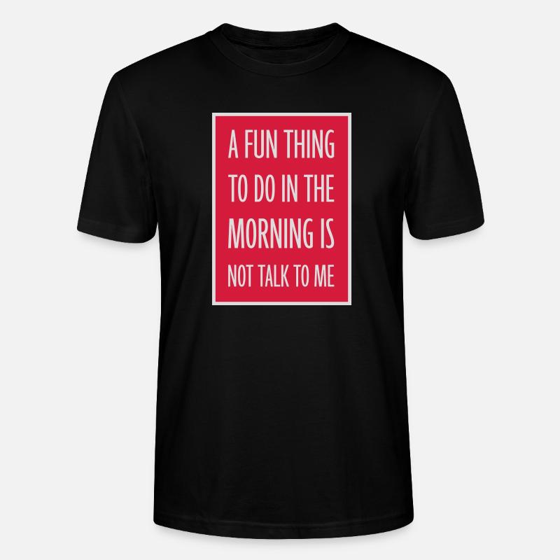 ne me parle pas - T-shirt bio CRAFTER Stanley Stella Unisexe - noir