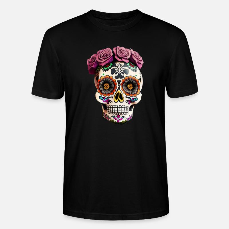Dia de los Muertos - Stanley/Stella Unisex Bio-T-Shirt CRAFTER - Schwarz
