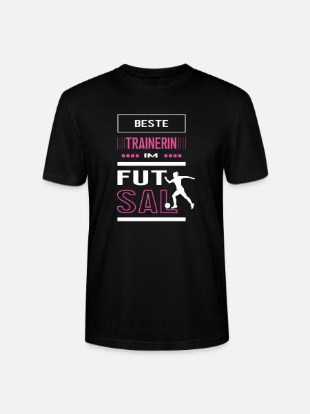 Beste Futsal Trainerin Futsaltrainerin Spiel - Stanley/Stella Unisex Bio-T-Shirt CRAFTER - Schwarz