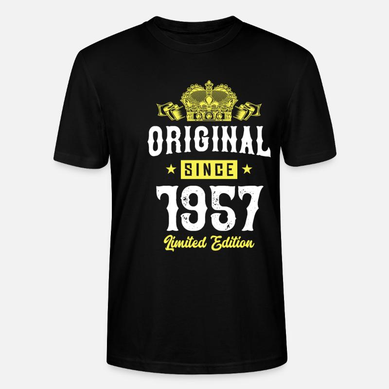 1957 Édition limitée - T-shirt bio CRAFTER Stanley Stella Unisexe - noir