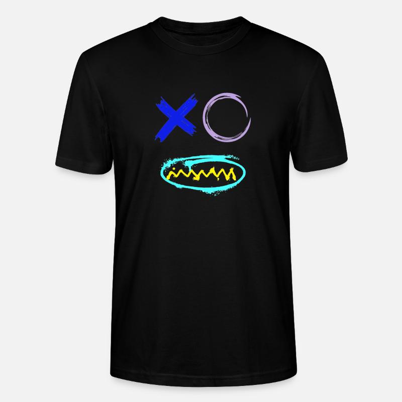Face Graffiti Teeth - Stanley/Stella CRAFTER Unisex Organic T-Shirt - black