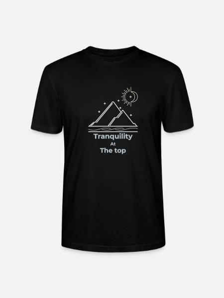Tranquillité au sommet slow living - T-shirt bio CRAFTER Stanley Stella Unisexe - noir