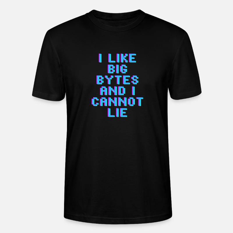 Ich mag große Bytes - Stanley/Stella Unisex Bio-T-Shirt CRAFTER - Schwarz
