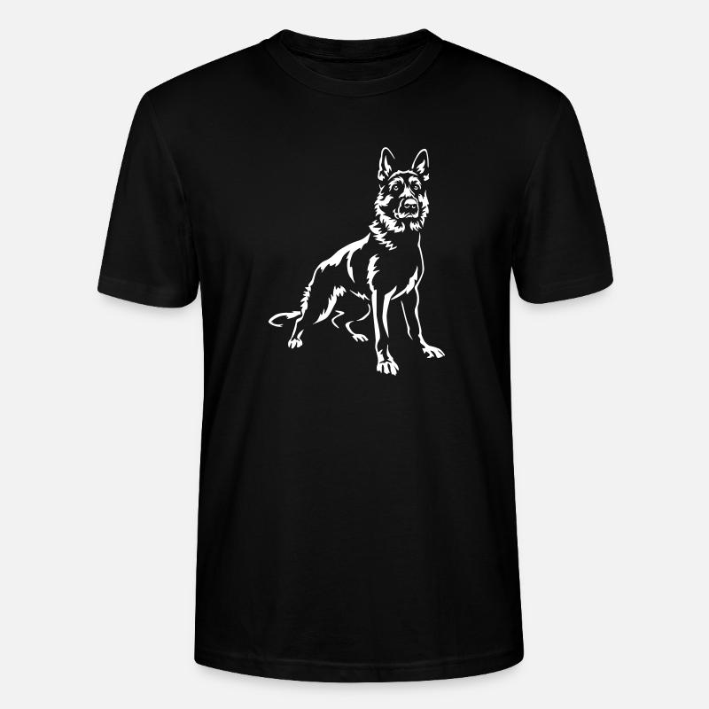 German Shepherd "Black Edition" - Stanley/Stella CRAFTER Unisex Organic T-Shirt - black