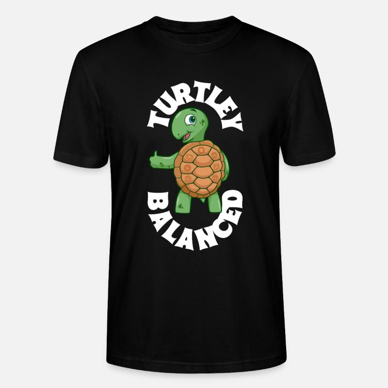 Équilibre Tortue - Chakra - T-shirt bio CRAFTER Stanley Stella Unisexe - noir