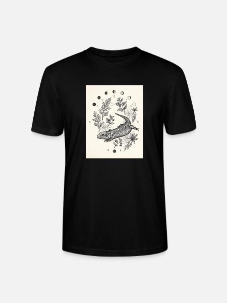 Alchemie-Echsenskelett - Stanley/Stella Unisex Bio-T-Shirt CRAFTER - Schwarz