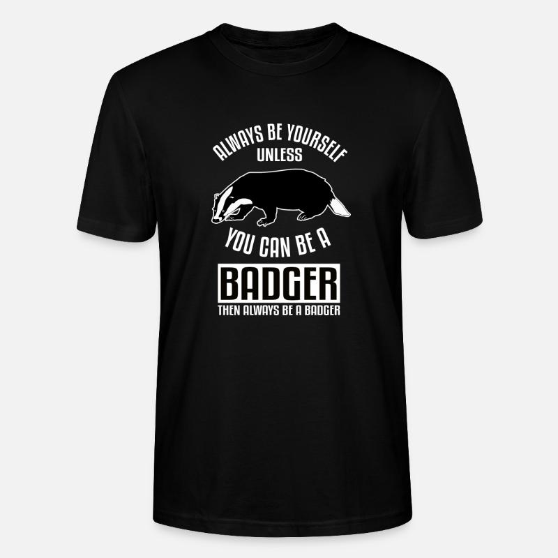 Ich bin ein Dachs - Stanley/Stella Unisex Bio-T-Shirt CRAFTER - Schwarz