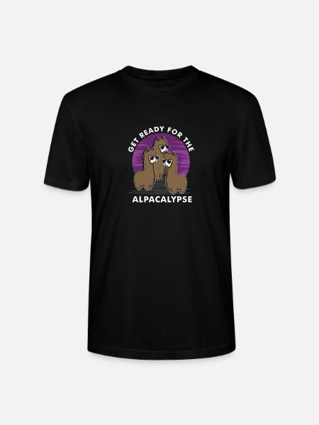 Préparez-vous pour l'alpakalypse - T-shirt bio CRAFTER Stanley Stella Unisexe - noir