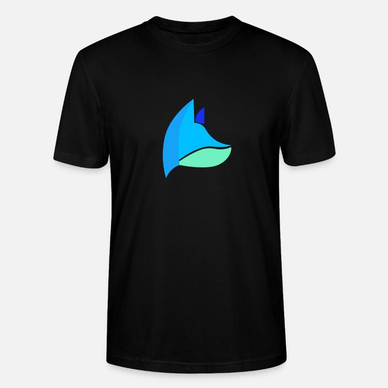 Fuchs blau - Stanley/Stella Unisex Bio-T-Shirt CRAFTER - Schwarz