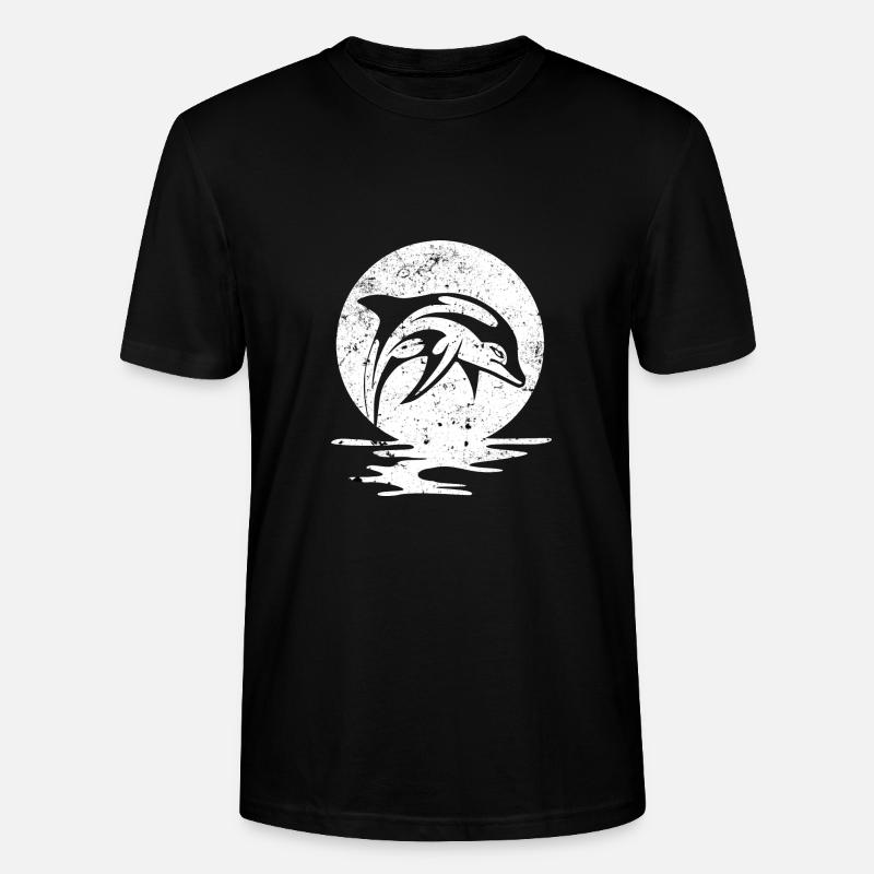 Delfin - Stanley/Stella Unisex Bio-T-Shirt CRAFTER - Schwarz