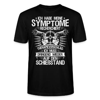 Sportschießen/Sportschütze/Schießstand/Geschenk - Stanley/Stella Unisex Bio-T-Shirt CRAFTER - Schwarz - Vorne - Alina (178cm) & Michal (187cm)