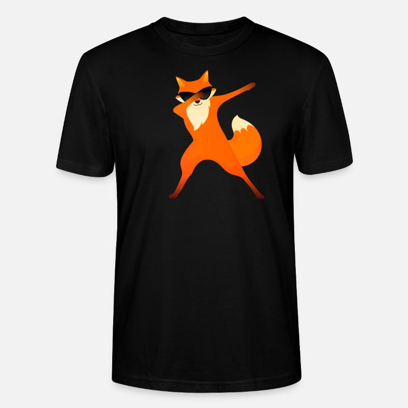 Fox Dabbing - Dab Dance - T-shirt bio CRAFTER Stanley Stella Unisexe - noir