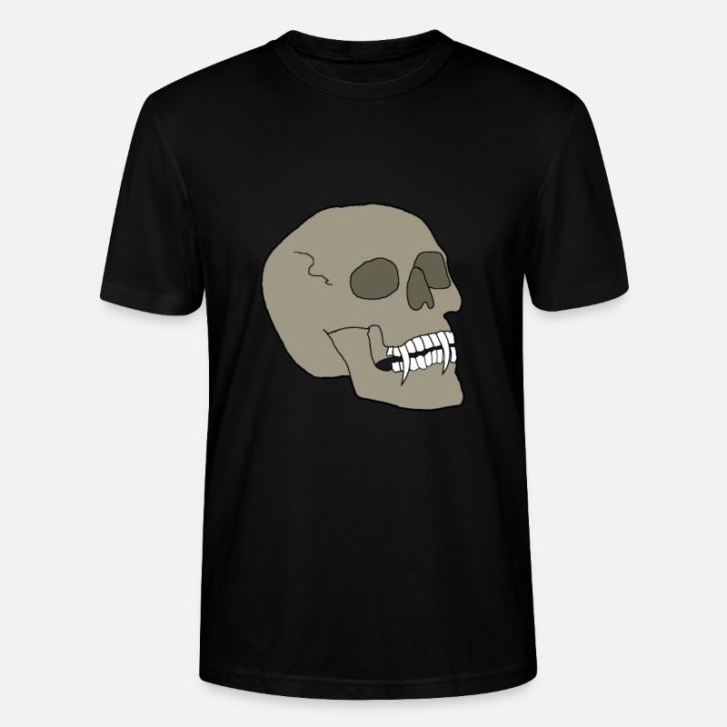 Totenkopf - Stanley/Stella Unisex Bio-T-Shirt CRAFTER - Schwarz