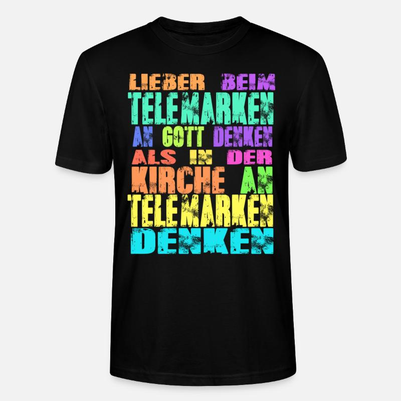Telemarken Kirche - Stanley/Stella Unisex Bio-T-Shirt CRAFTER - Schwarz