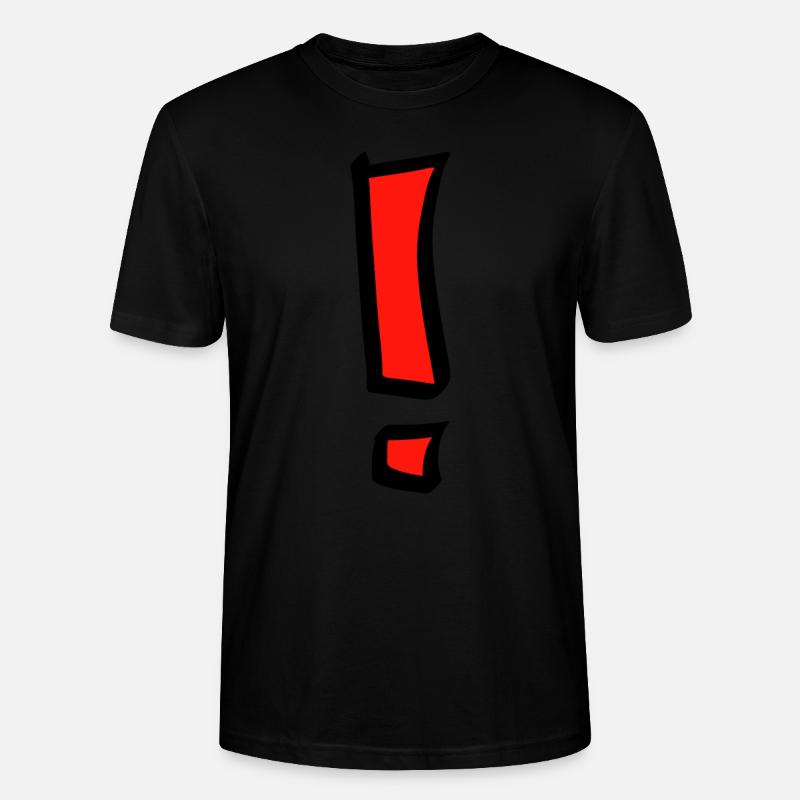 Points d’exclamation - T-shirt bio CRAFTER Stanley Stella Unisexe - noir