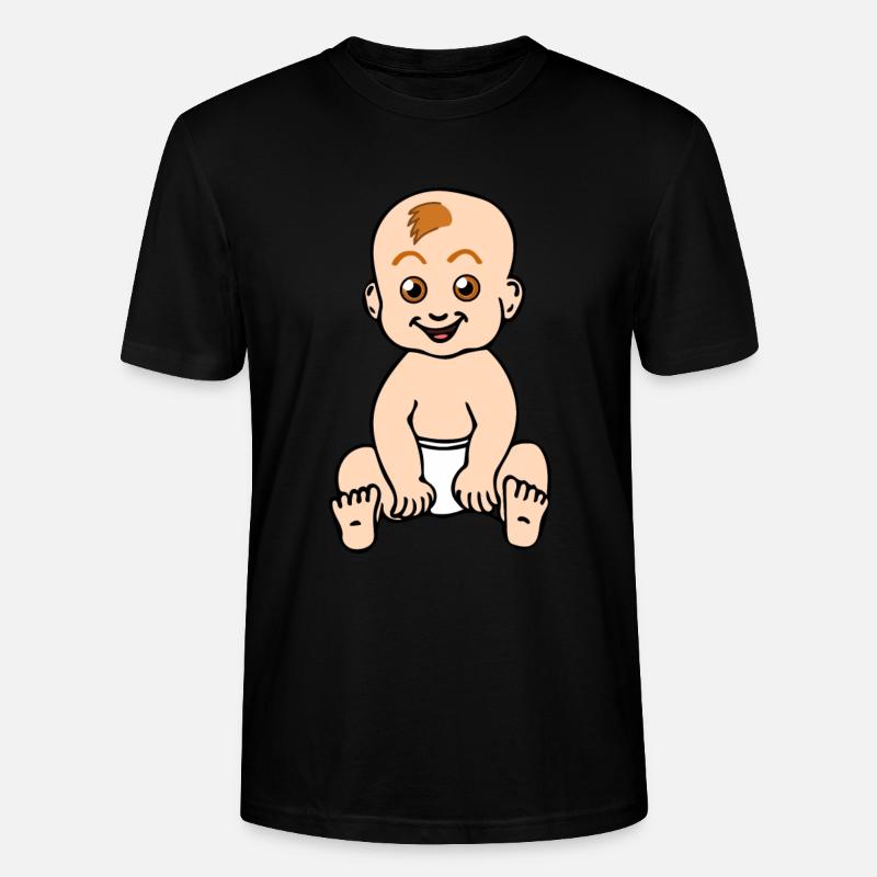 bébé - T-shirt bio CRAFTER Stanley Stella Unisexe - noir