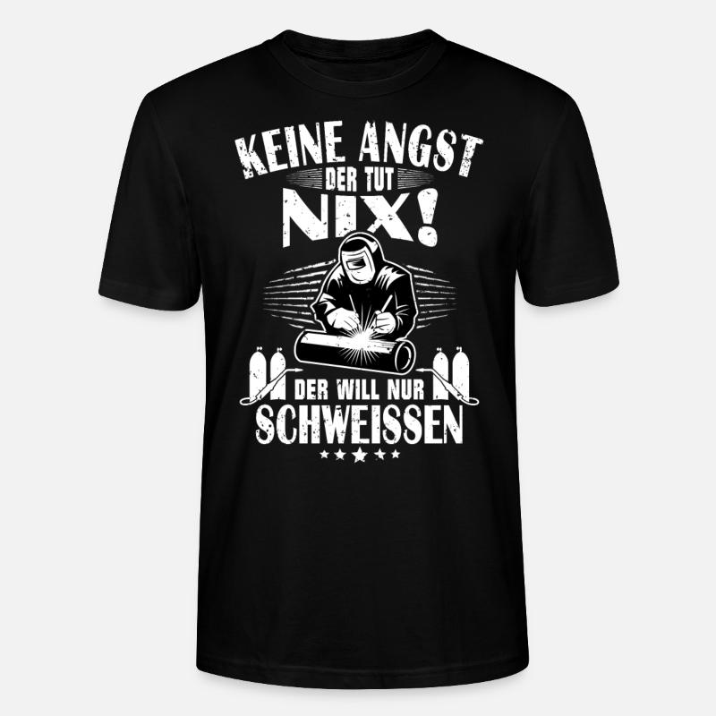 Schweissen Spruch Schweisser Beruf - Stanley/Stella Unisex Bio-T-Shirt CRAFTER - Schwarz