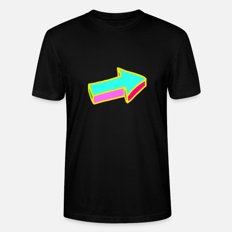 Pfeil - Stanley/Stella Unisex Bio-T-Shirt CRAFTER - Schwarz