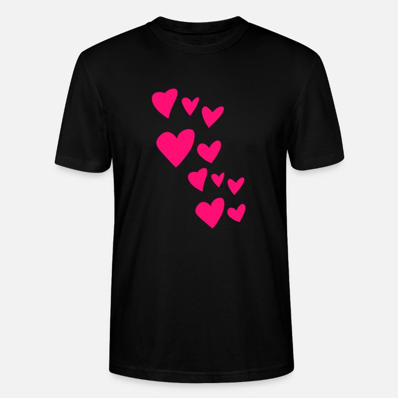 Herzen - Stanley/Stella Unisex Bio-T-Shirt CRAFTER - Schwarz