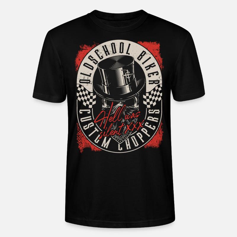 Custom Chopper Biker - T-shirt bio CRAFTER Stanley Stella Unisexe - noir