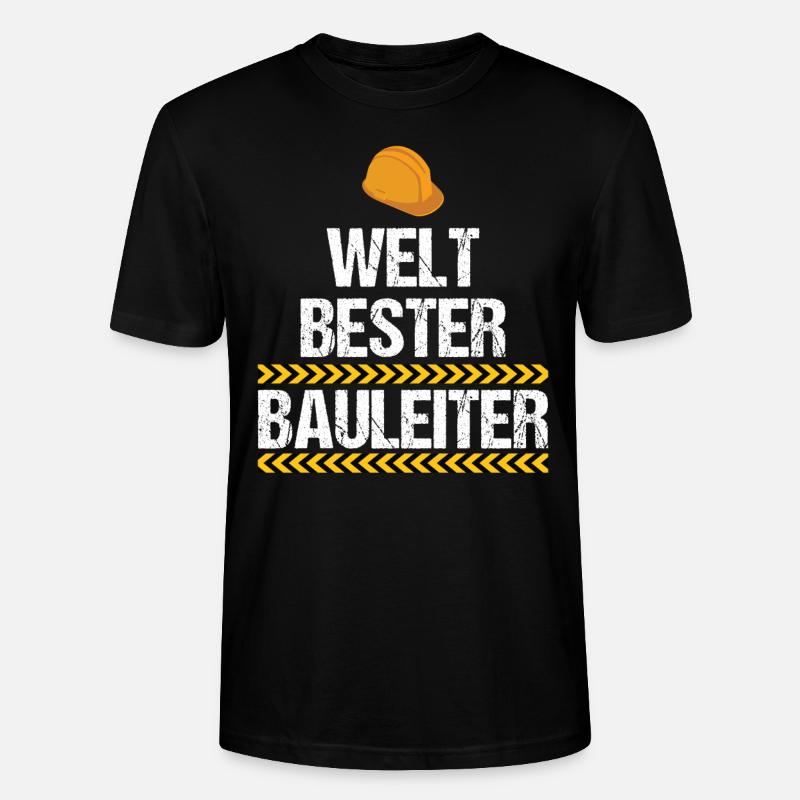 Welt bester Bauleiter - Stanley/Stella Unisex Bio-T-Shirt CRAFTER - Schwarz