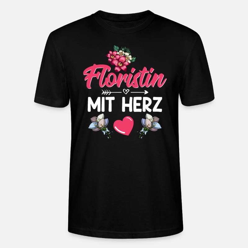 Blumen Floristin Blumengeschäft - Stanley/Stella Unisex Bio-T-Shirt CRAFTER - Schwarz