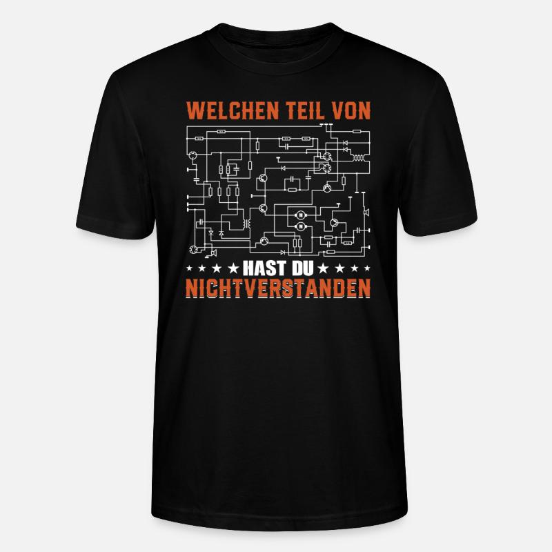Elektroniker Elektriker Schaltplan - Stanley/Stella Unisex Bio-T-Shirt CRAFTER - Schwarz
