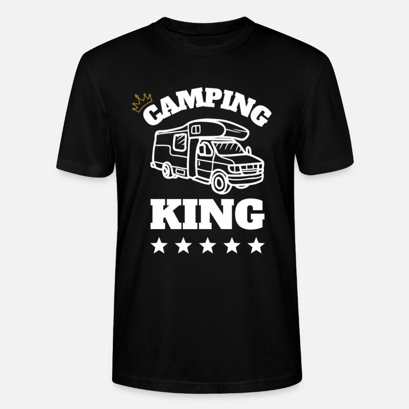 Idée cadeau Camping King - T-shirt bio CRAFTER Stanley Stella Unisexe - noir