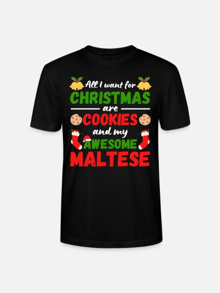 Biscuits maltais de Noël - T-shirt bio CRAFTER Stanley Stella Unisexe - noir