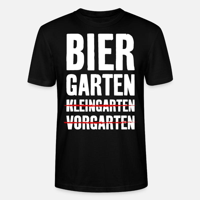 BIERGARTEN KLEINGARTEN GARTEN BIER - Stanley/Stella Unisex Bio-T-Shirt CRAFTER - Schwarz