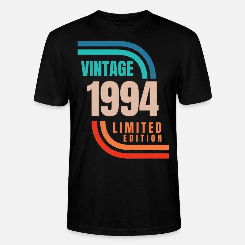 Édition limitée Millésime 1994 - T-shirt bio CRAFTER Stanley Stella Unisexe - noir