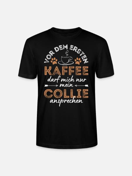 Collie Coffee Dog Cafe - T-shirt bio CRAFTER Stanley Stella Unisexe - noir